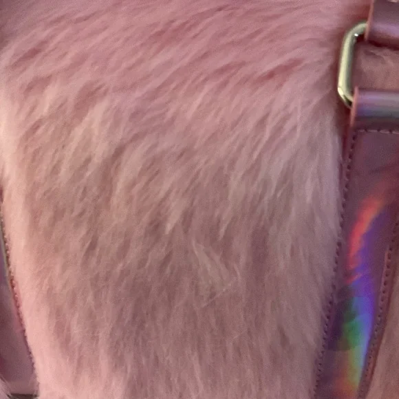 Dolls Kill Pink Furry Satchel - Picture 5 of 5